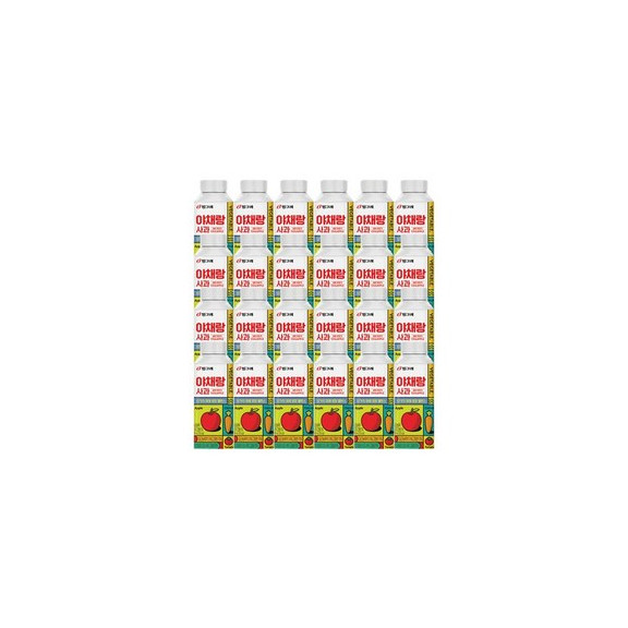 빙그레 야채랑 사과 190ml 24개